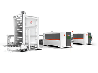 HG TECH Machine de découpe laser tôle 2D et automatisation copie